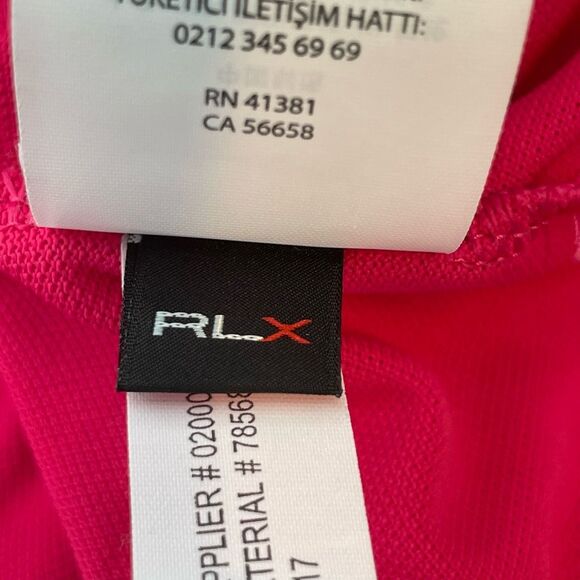 RLX Ralph Lauren Performance Polo Shirt Pink SS Congressional Country Club XL - Picture 8 of 10